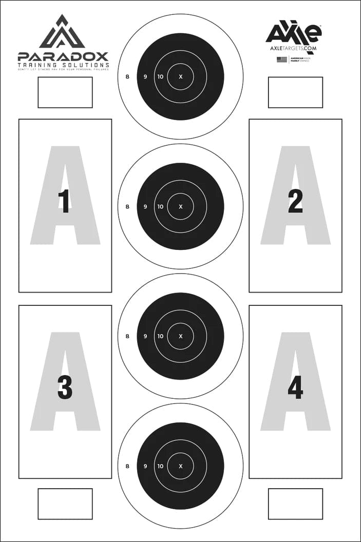 Paradox Training Solutions Target Practice Sheet
