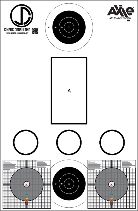 Shooting target screenshot, various target types.