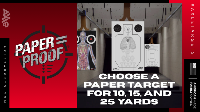 Tom Ridge Paper Target How Do I Choose a Paper Target for 10, 15, and 25 Yards?