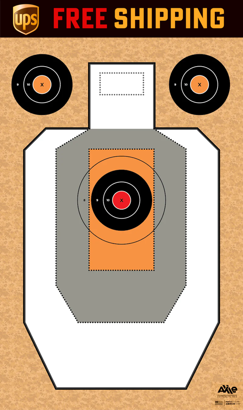 Orange Camo Target