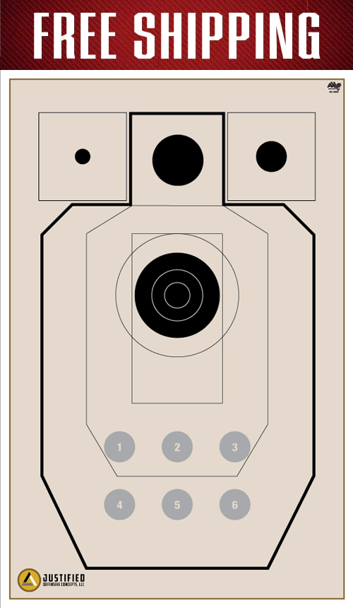 Justified Defense 2 Sided Target