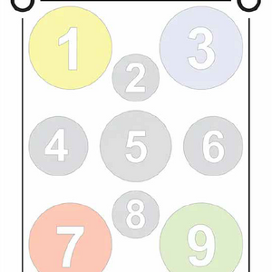 9-Circle OHD Target - 100 Targets