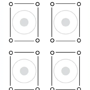 4-Bullseye OHD Target - 100 Targets