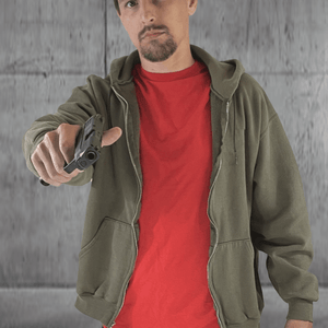 Man pointing gun, SIT-LQR-4