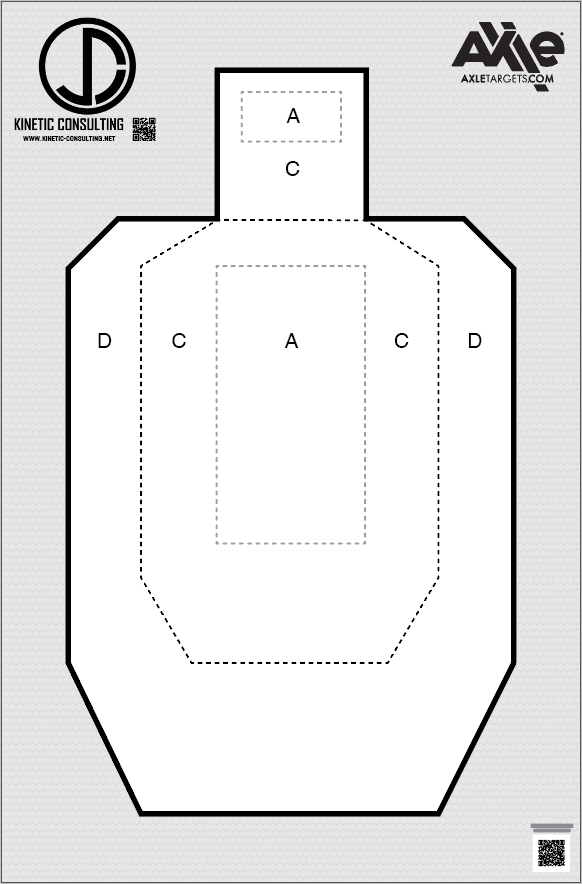 TARGETページ Kinetic Target - Dual-Sided 23x35” for Training by Kinetic