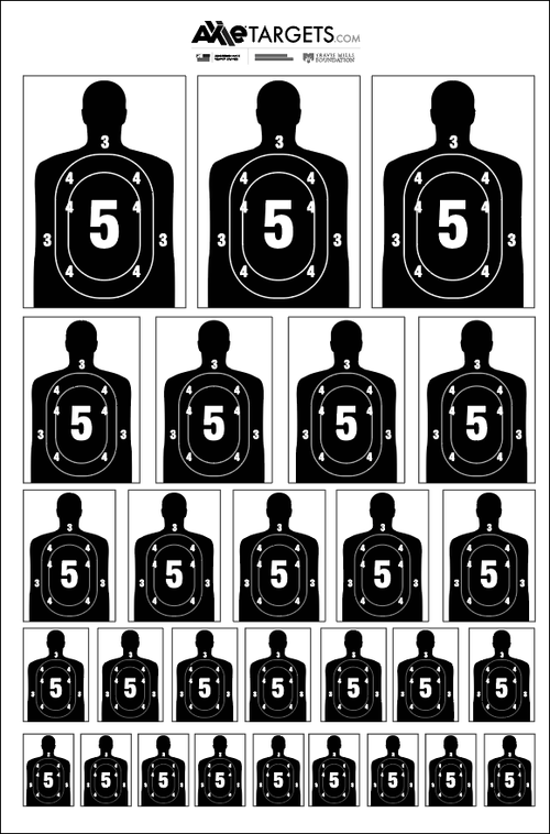 K-Reduction Target – 1-Sided Tactical Shooting Target