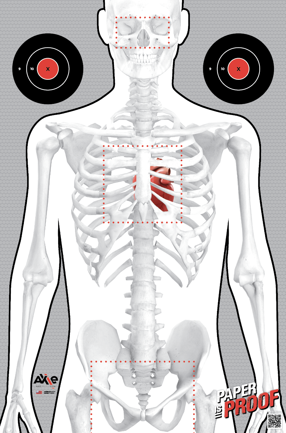 Red Skeleton - 1 Sided